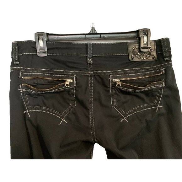 Vintage Y2K Guess Starlet Low Rise Skinny Jeans Grunge 90's Unique Black Jean - Picture 6 of 9